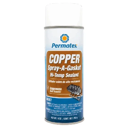 PERMATEX 80697 SELLADOR CULATA (COBRE EN SPRAY) DE EMPAQUES PARA ALTAS TEMPERATURAS  SPRAY 355ml