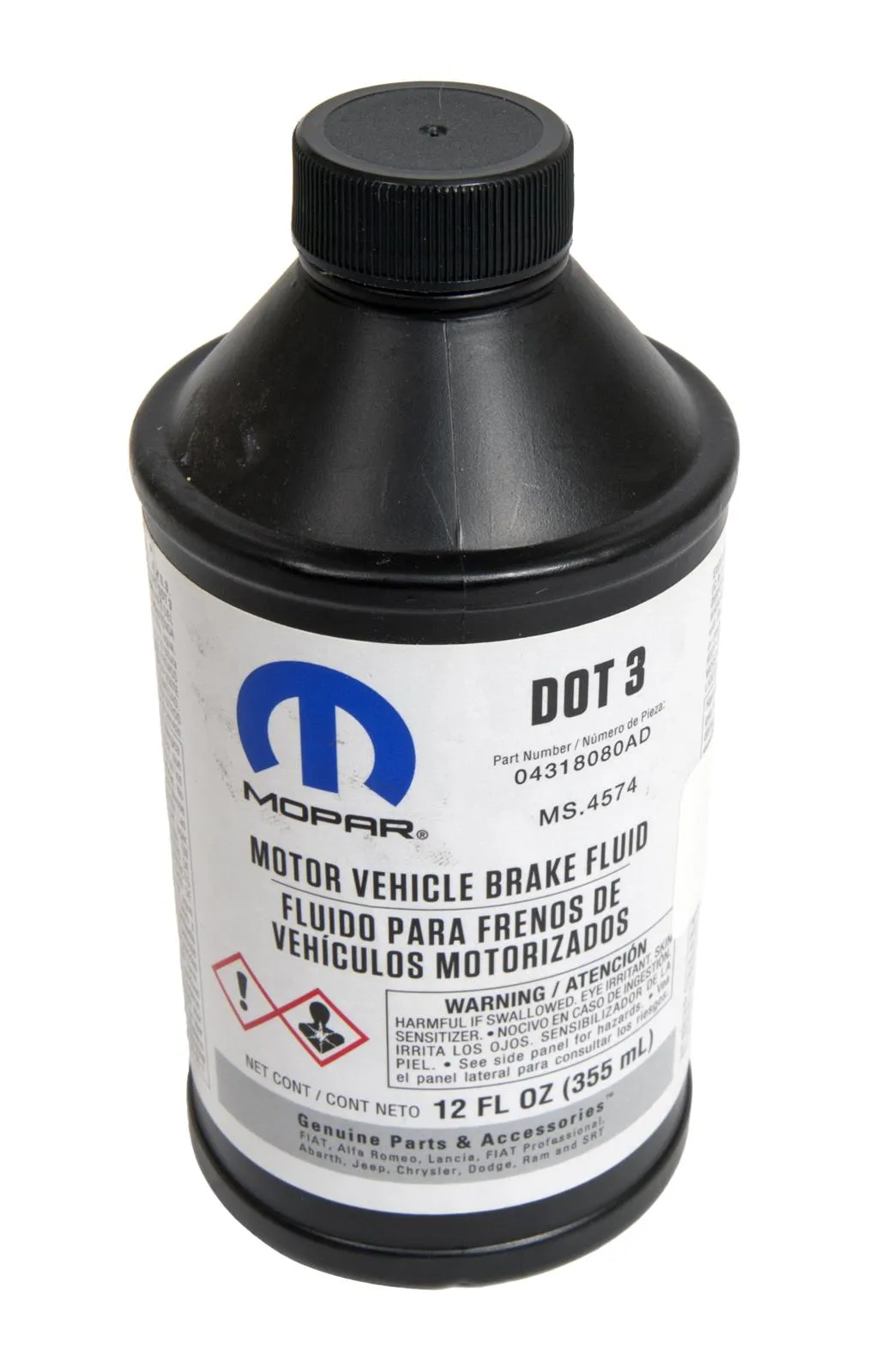 MOPAR DOT3 LIQUIDO FRENO JEEP DODGE TODOS 12 ONZ