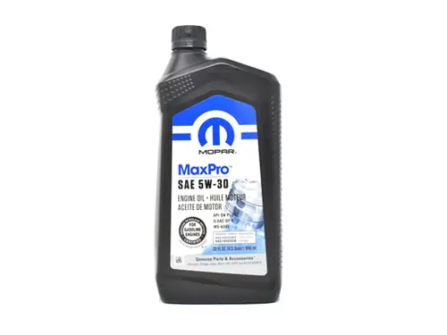MOPAR 5W30 ACEITE MOTOR JEEP DODGE RAM CHRYSLER 1QT. 946ML.
