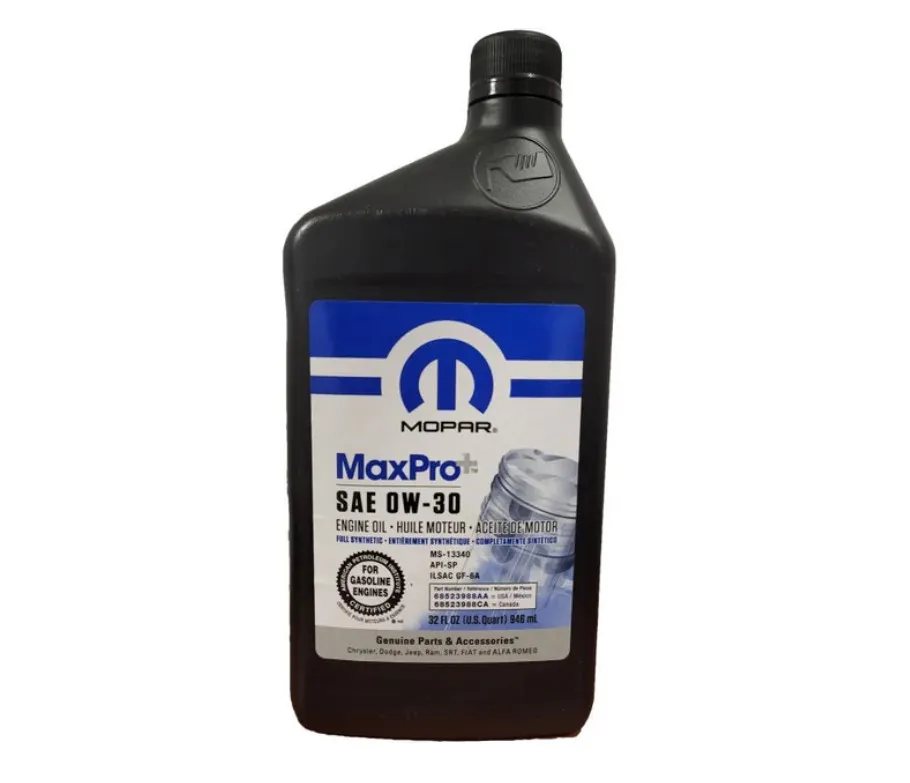 MOPAR 0W30 ACEITE MOTOR JEEP COMPASS RENEGADE COMMANDER 2019-UP 1.3L TURBO T270